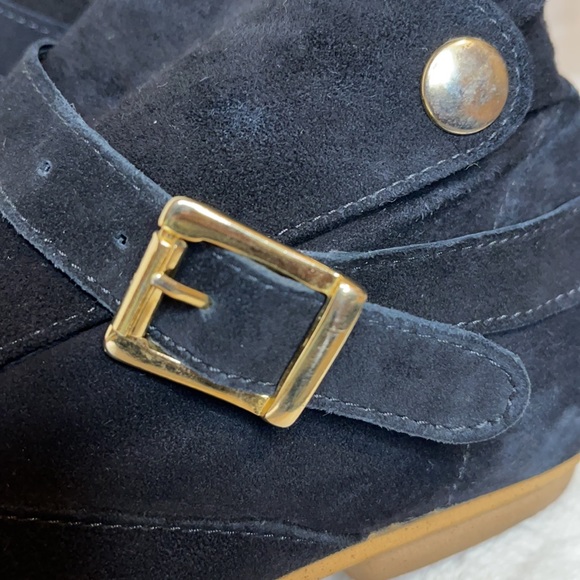 House of Harlow 1960 Hollie Black Suede Ankle Booties - Picture 5 of 15